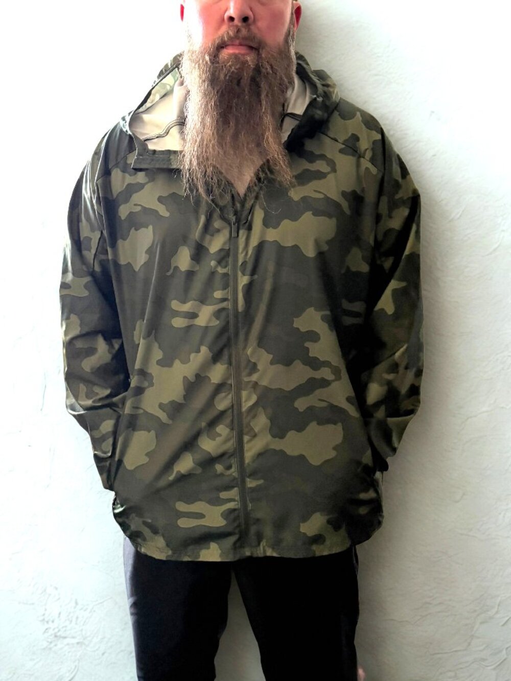 All in Motion - Camo Packable Windbreaker - Size XXL
